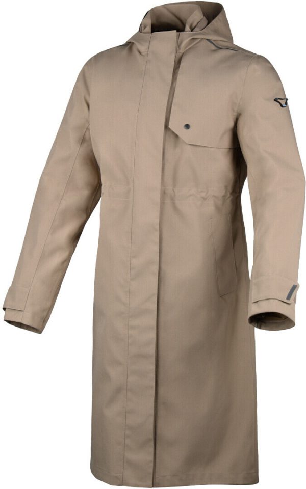 Macna Swan Ladies Motorcycle Rain Coat, beige, Size XL for Women