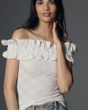 Maeve Off-The-Shoulder Ruffle Top