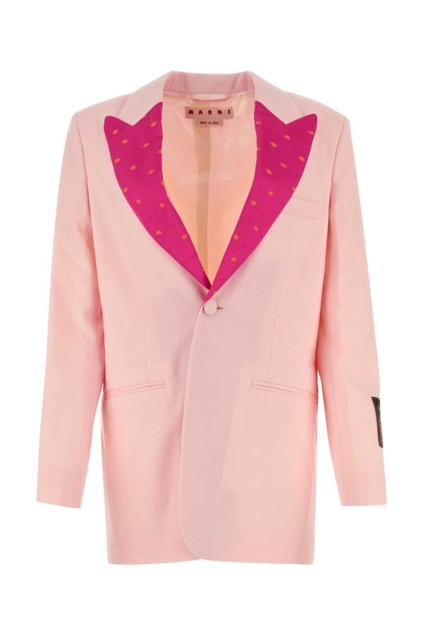 Marni Light Pink Wool Blazer