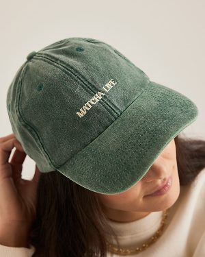 Matcha Life Embroidered Baseball Cap