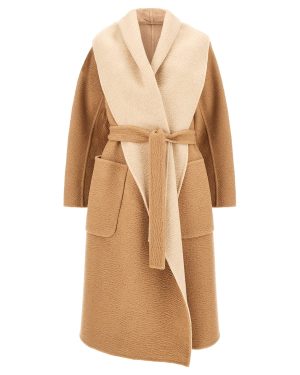Max Mara Atelier Camel Wool Reversible Coat