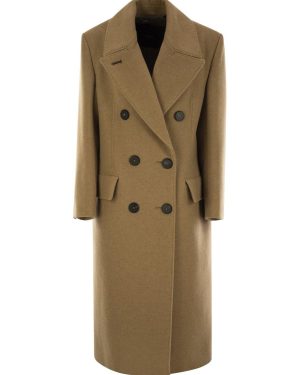 Max Mara Certo Double-breasted Long-sleeved Coat