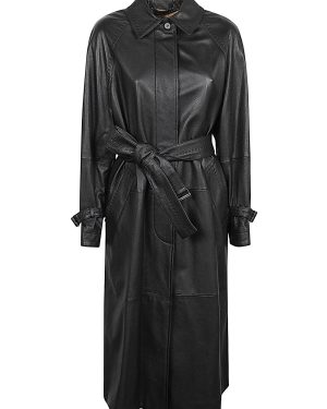 Max Mara Leather Trench Coat