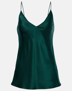 Max Mara Metello silk satin tank top