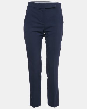 Max Mara Navy Blue Wool Tailored Pants S