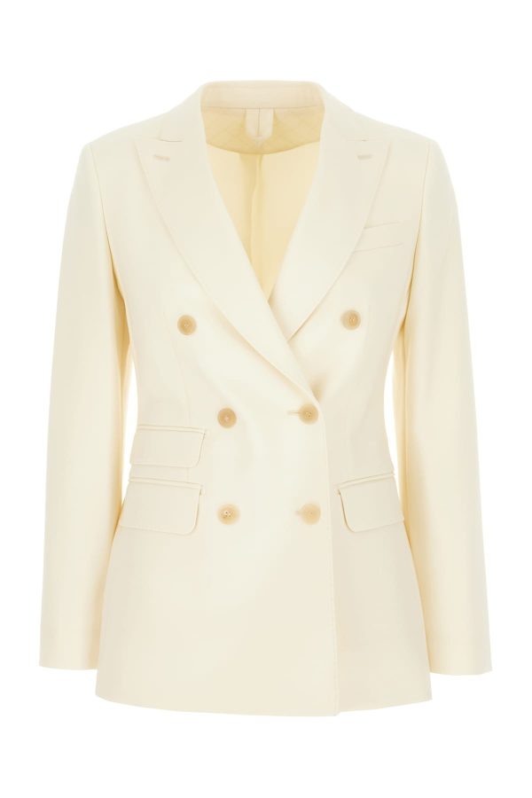 Max Mara Pastel Yellow Wool Blend Blazer