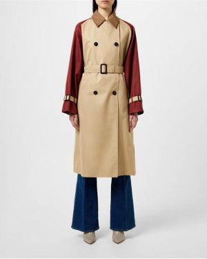Max Mara Weekend Reversible canasta Miele Trench Coat. - Beige