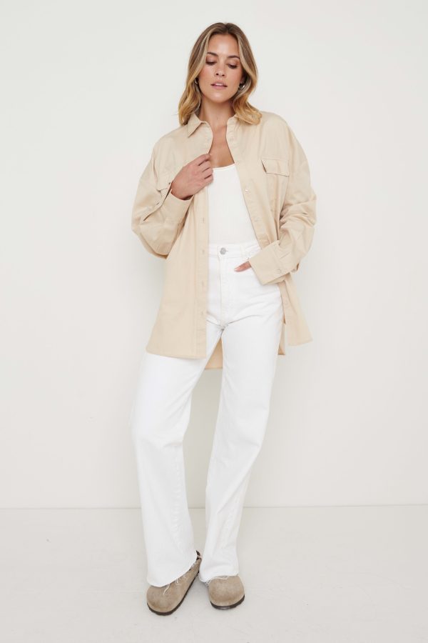 Max Utility Shirt - Beige, XXL
