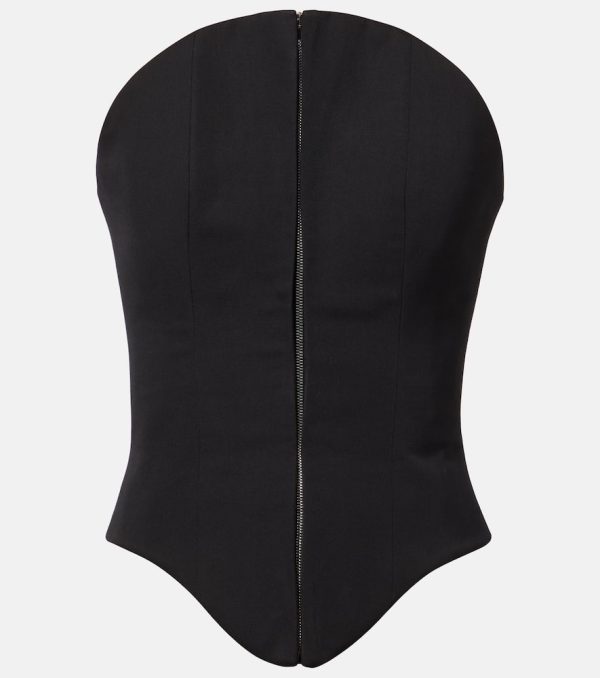 McQueen Wool corset top