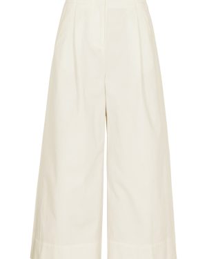 Merlette Sargent Cropped Cotton Trousers - Ivory - 4 (UK 6 /xs)