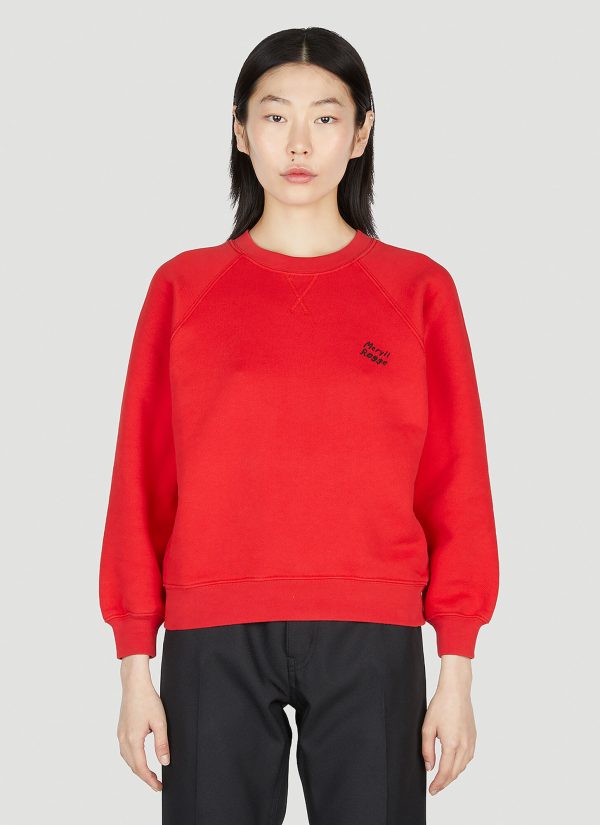 Meryll Rogge Shrunken Sweatshirt - Woman Sweatshirts Red S