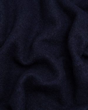 Minerva Core Range 100% Pure Boiled Wool Coating Fabric Navy