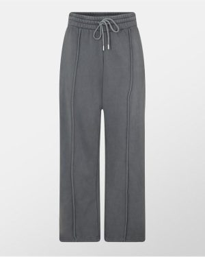 Missy Empire Detail Wide Leg Joggers - Grey