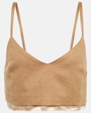 Miu Miu Camel hair camisole