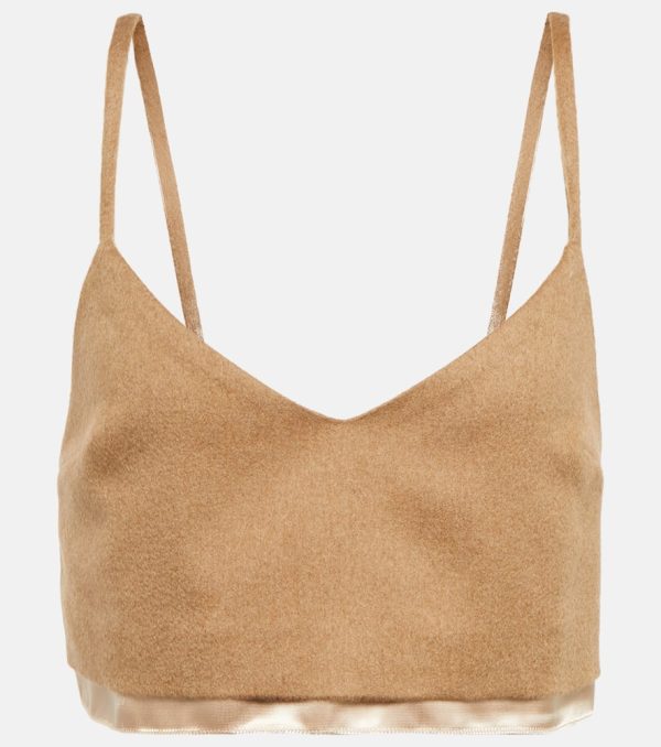 Miu Miu Camel hair camisole