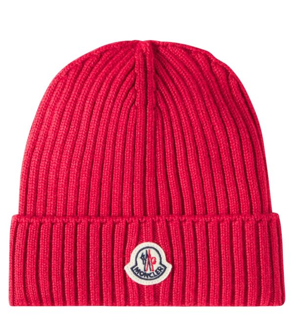 Moncler Enfant Logo wool beanie