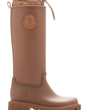 Moncler - Kickstream Rubber Rain Boots - Brown - IT 38 - Moda Operandi