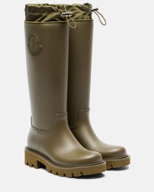 Moncler Kickstream logo rain boots