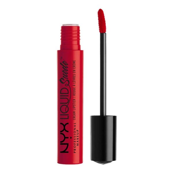 NYX PROFESSIONAL MAKEUP Liquid Suede cream Lipstick - Kitten Heels (Bright Red)