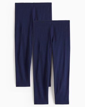 Navy Cropped Leggings 2 Pack