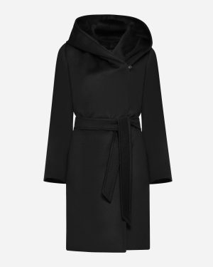 Newmang Hooded Wool Coat Max Mara Studio