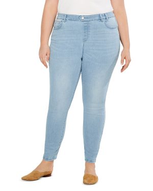 Nic+Zoe Plus Mid Rise Ankle Jeans in Breeze