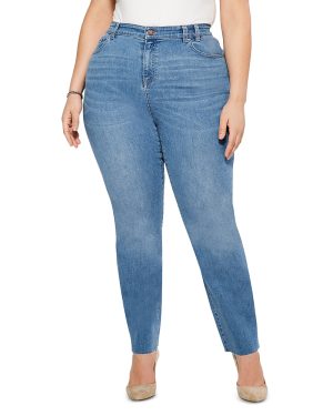 Nic+Zoe Plus Mid Rise Ankle Jeans in Horizon