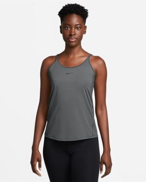 Nike One Classic Women's Dri-FIT Strappy Tank Top - Grey