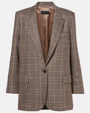Nili Lotan Diane plaid wool blazer