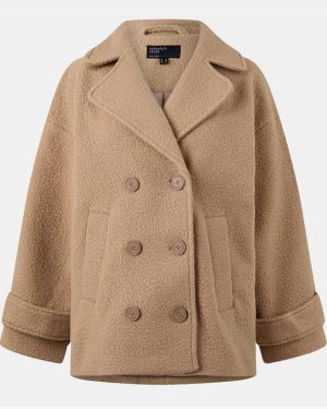 Nobodys Child NC Pea Coat Borg - Beige
