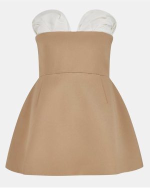 ODD MUSE Bardot Top - Beige