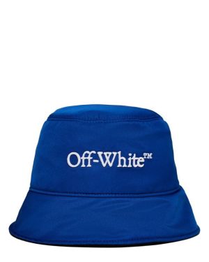 OFF WHITE Bookish Reversible Bucket Hat - Blue
