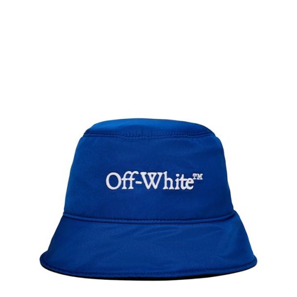 OFF WHITE Bookish Reversible Bucket Hat - Blue
