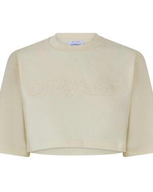 OFF WHITE Crop Top - Beige