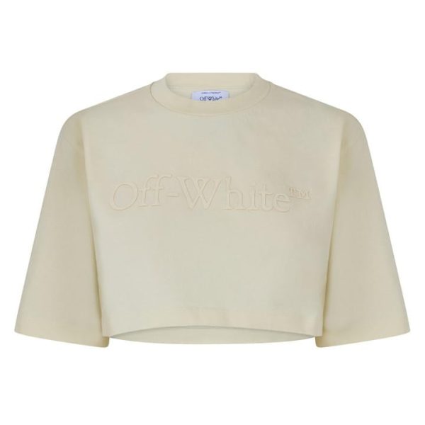 OFF WHITE Crop Top - Beige