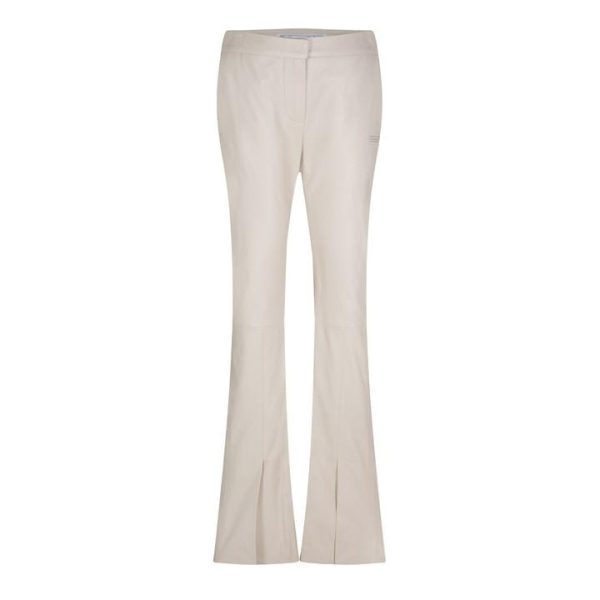 OFF WHITE Flared Trousers - Beige