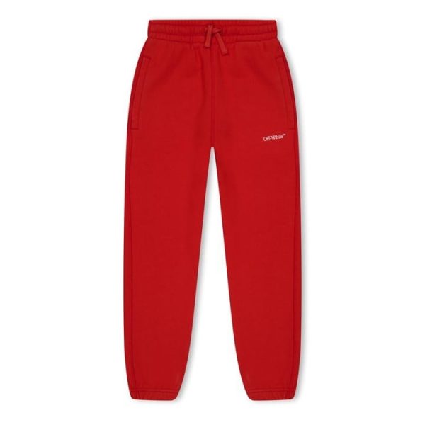 OFF WHITE Logo Joggers Juniors - Red