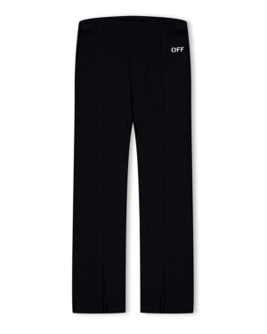 OFF WHITE Logo Rib Leggings Juniors - Black