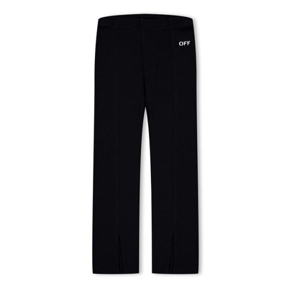 OFF WHITE Logo Rib Leggings Juniors - Black