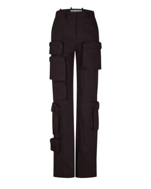 OFF WHITE Multi Pocket Cargo Trousers - Grey