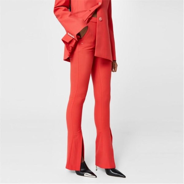 OFF WHITE Split Hem Flared Trousers