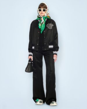 OFF WHITE Toybox Satin Cargo Pants - Woman Pants Black Eu - 36
