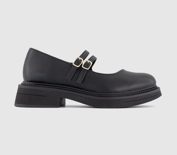 OFFICE Womens Fuse Chunky Mary Jane Shoes Black, 4