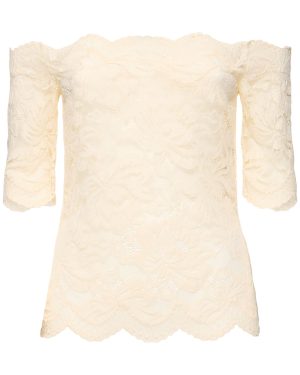 Off-the-shoulder Lace Top