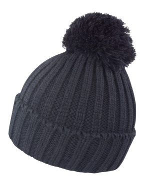 (One Size, Black) Result Unisex Winter Essentials HDi Quest Knitted Beanie Hat