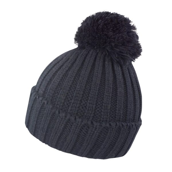 (One Size, Black) Result Unisex Winter Essentials HDi Quest Knitted Beanie Hat
