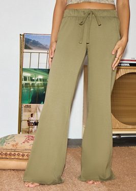 Out From Under Lived In Flare Blue Joggers - Khaki XS at Urban Outfitters