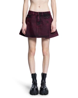 Overdyed Denim Mini Skirt