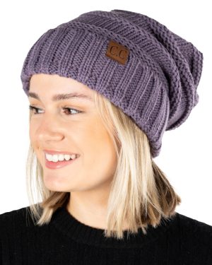 Oversized Slouchy Beanie - Violet
