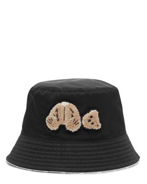 PALM ANGELS Bear Bucket Hat - Black